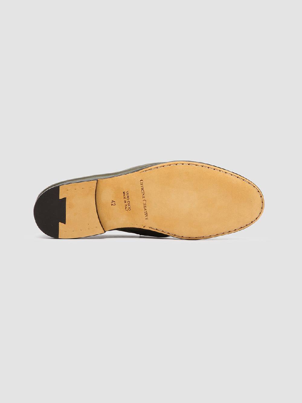 Officine Creative AIRTO 001 Mocassini Penny Loafer In Pelle Verde