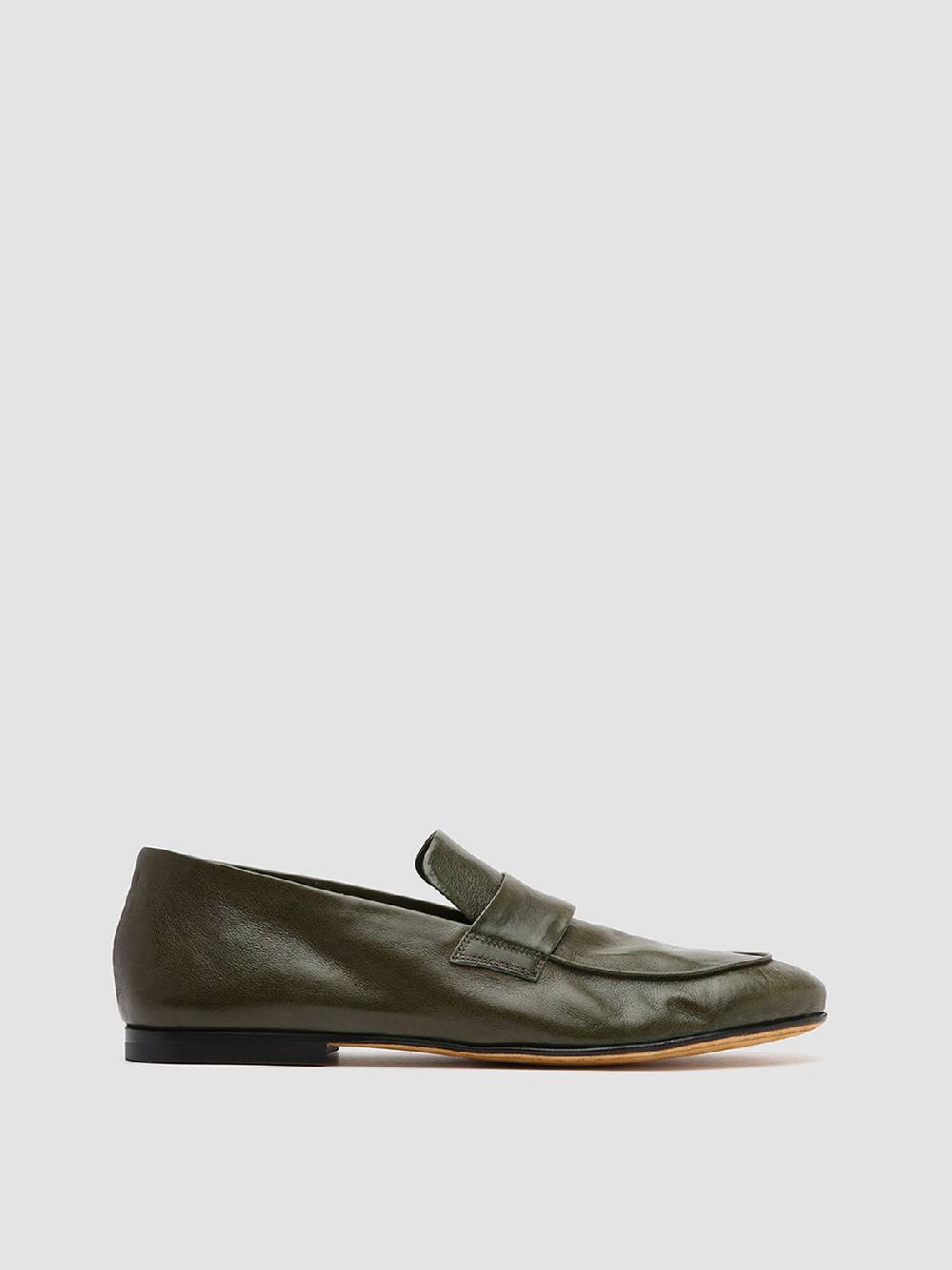 Officine Creative AIRTO 001 Mocassini Penny Loafer in Pelle Verde
