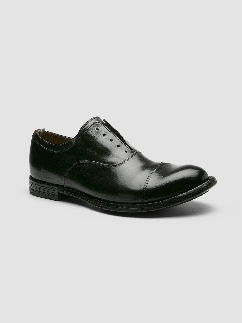 Officine Creative ANATOMIA 015 Black Leather Oxford Shoes
