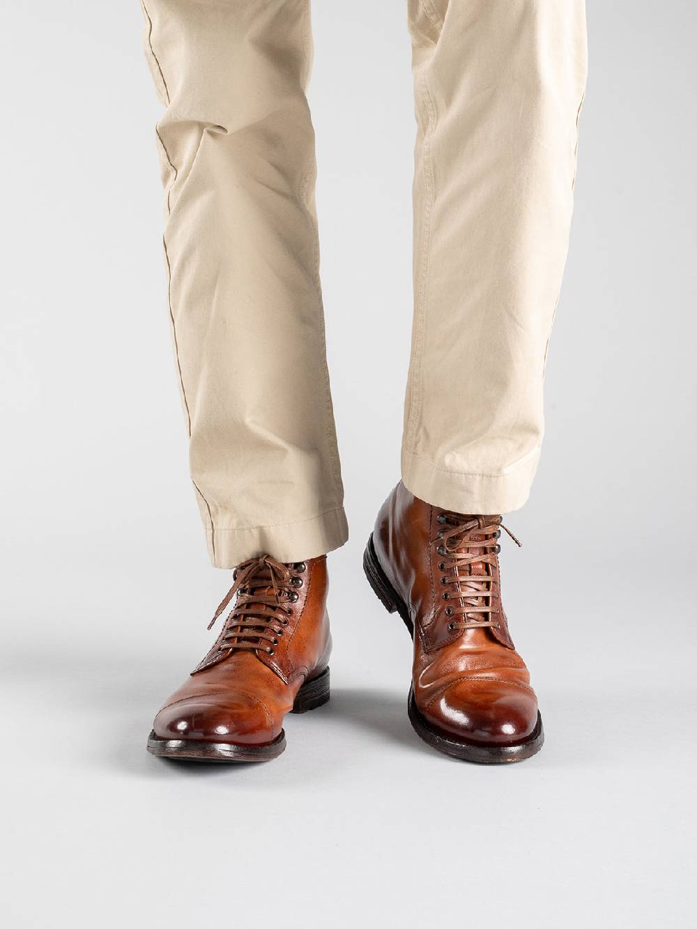 Officine Creative ANATOMIA 016 Stivaletti In Pelle Nera