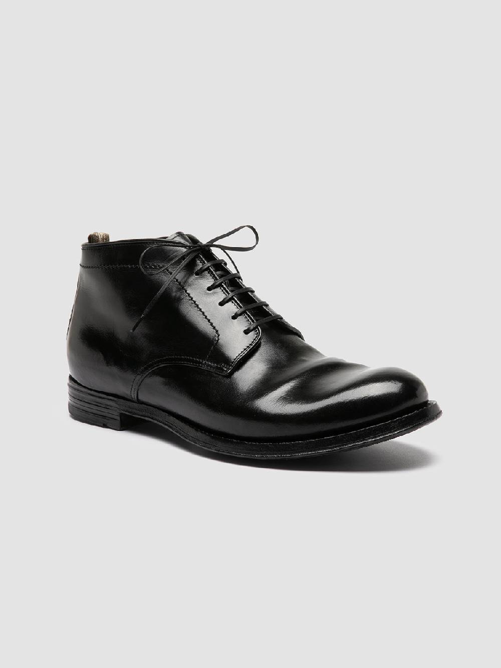 Officine Creative ANATOMIA 88 Stivali Chukka In Pelle Nera