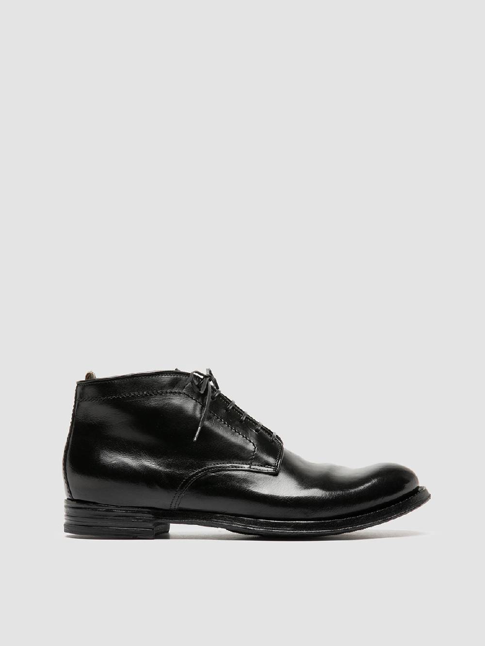 Officine Creative ANATOMIA 88 Stivali Chukka in Pelle Nera