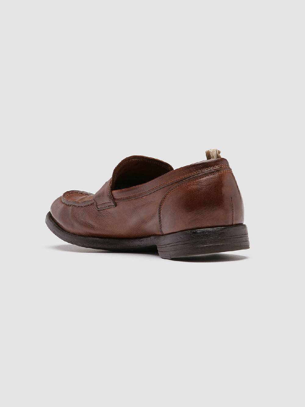 Officine Creative ARC 509 Mocassini Penny Loafer In Pelle Marrone
