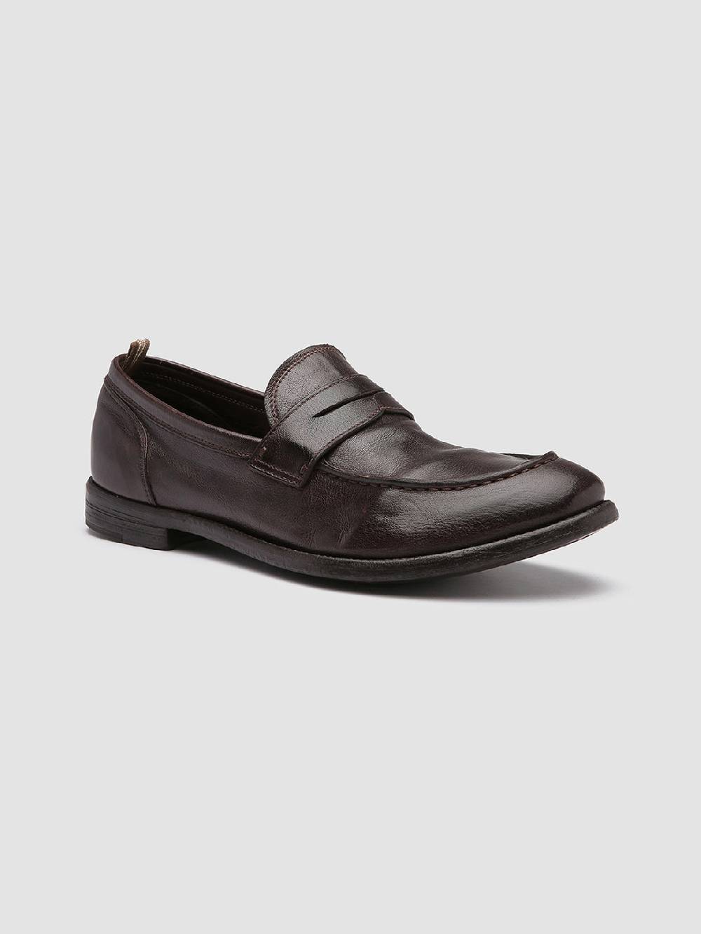 Officine Creative ARC 509 Mocassini Penny Loafer In Pelle Marrone