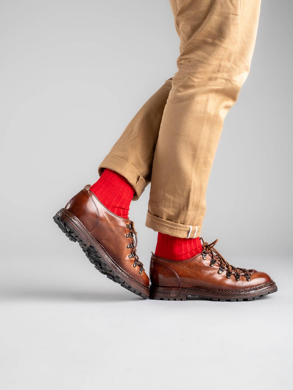 Officine Creative ARTIK 003 Scarpe Da Trekking In Pelle Marrone