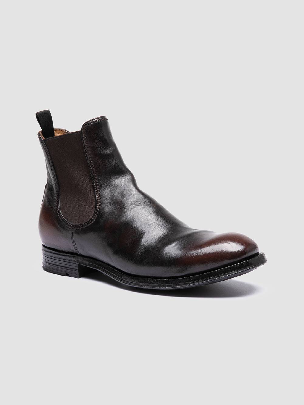 Officine Creative BALANCE 008 Brown Leather Chelsea Boots
