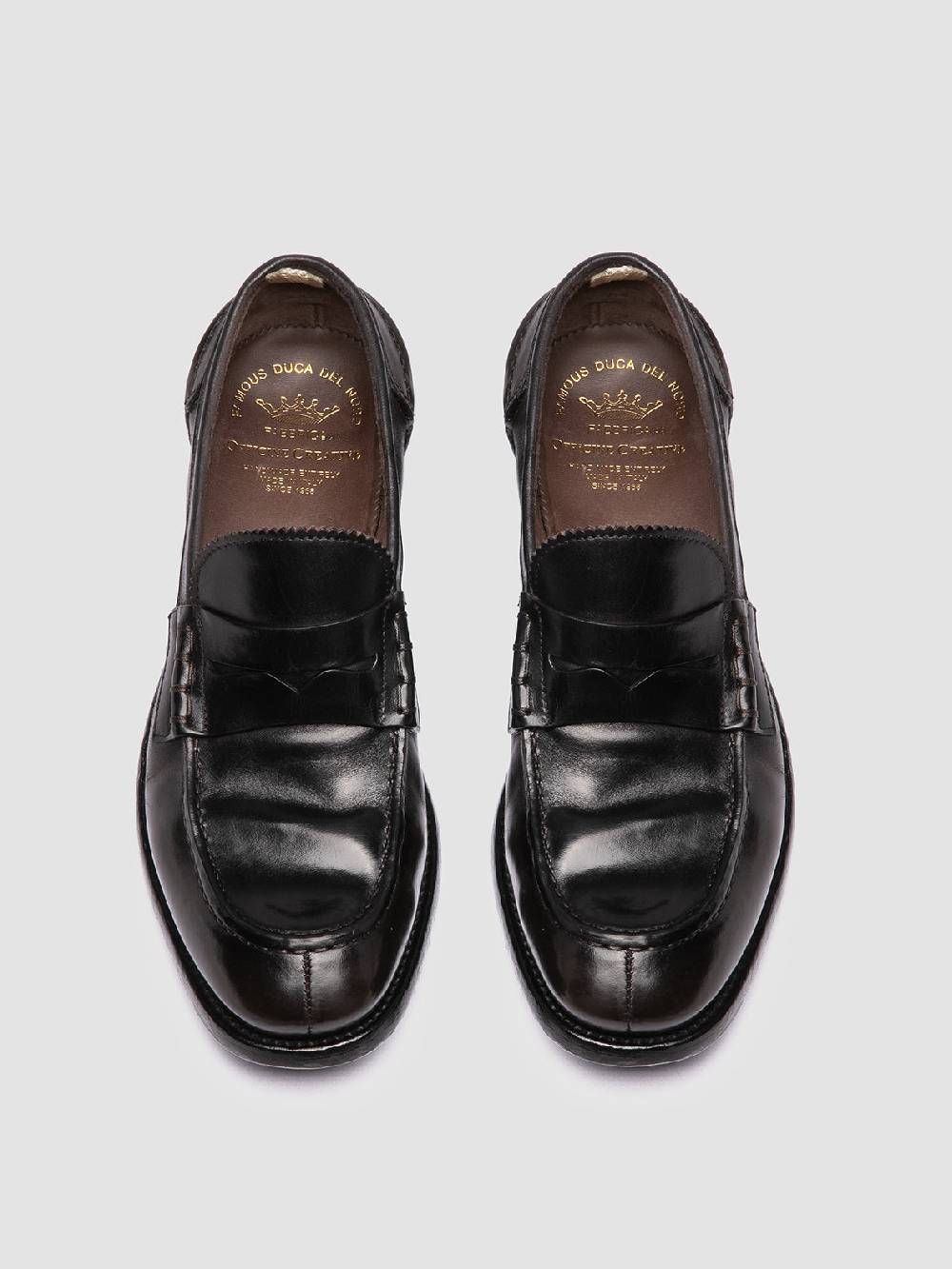 Officine Creative BALANCE 017 Brown Penny Leather Loafers