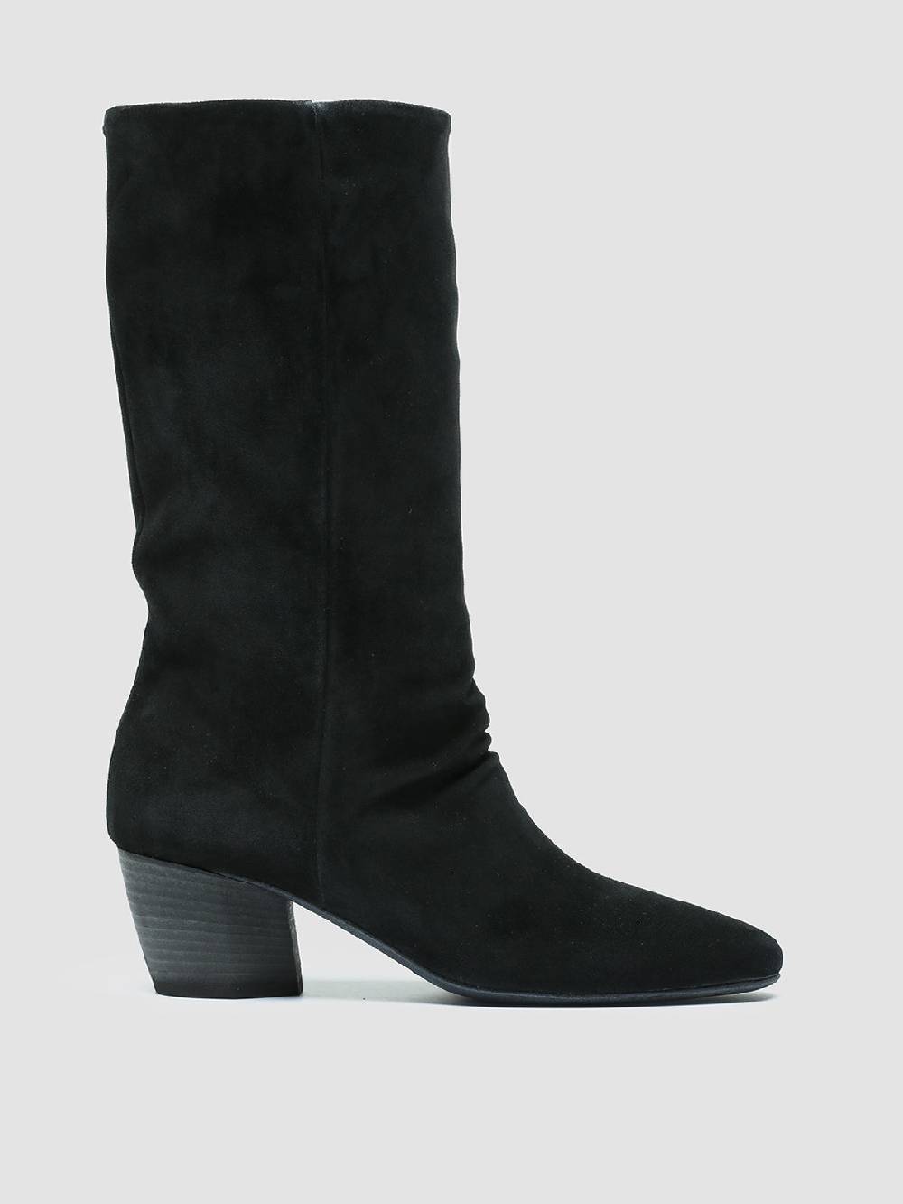 Officine Creative BETH 010 Stivali in Pelle Scamosciata Nera