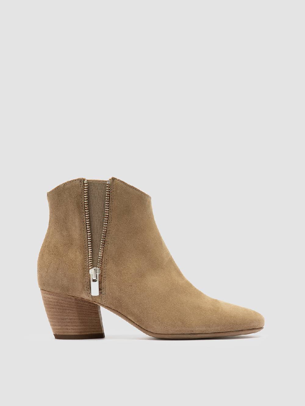 Officine Creative BETH 012 Stivaletti Chelsea in Pelle Scamosciata Marrone