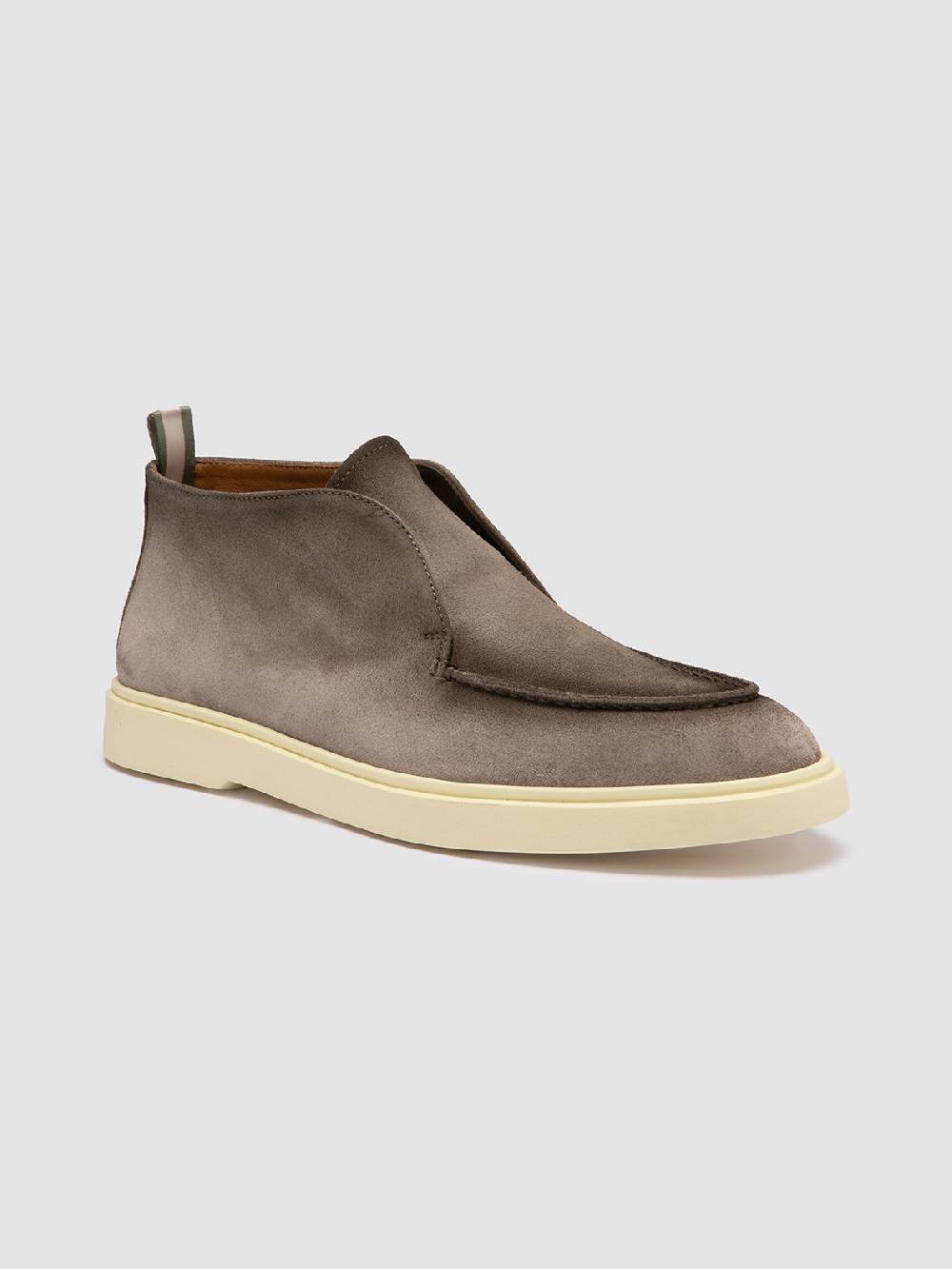 Officine Creative BONES 003 Stivaletti Chukka In Pelle Scamosciata Tortora
