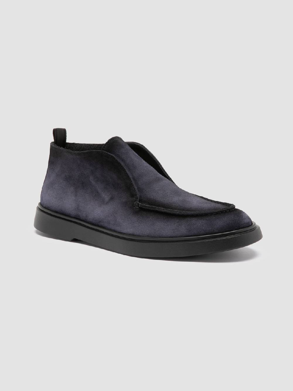 Officine Creative BONES 010 Stivali Chukka In Pelle Scamosciata Blu