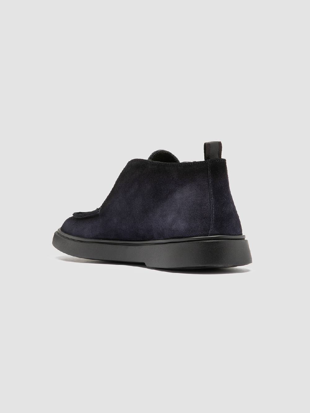 Officine Creative BONES 010 Stivali Chukka In Pelle Scamosciata Blu