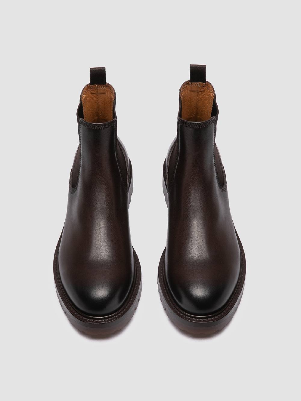 Officine Creative BOSS 004 Stivaletti Chelsea In Pelle Marrone