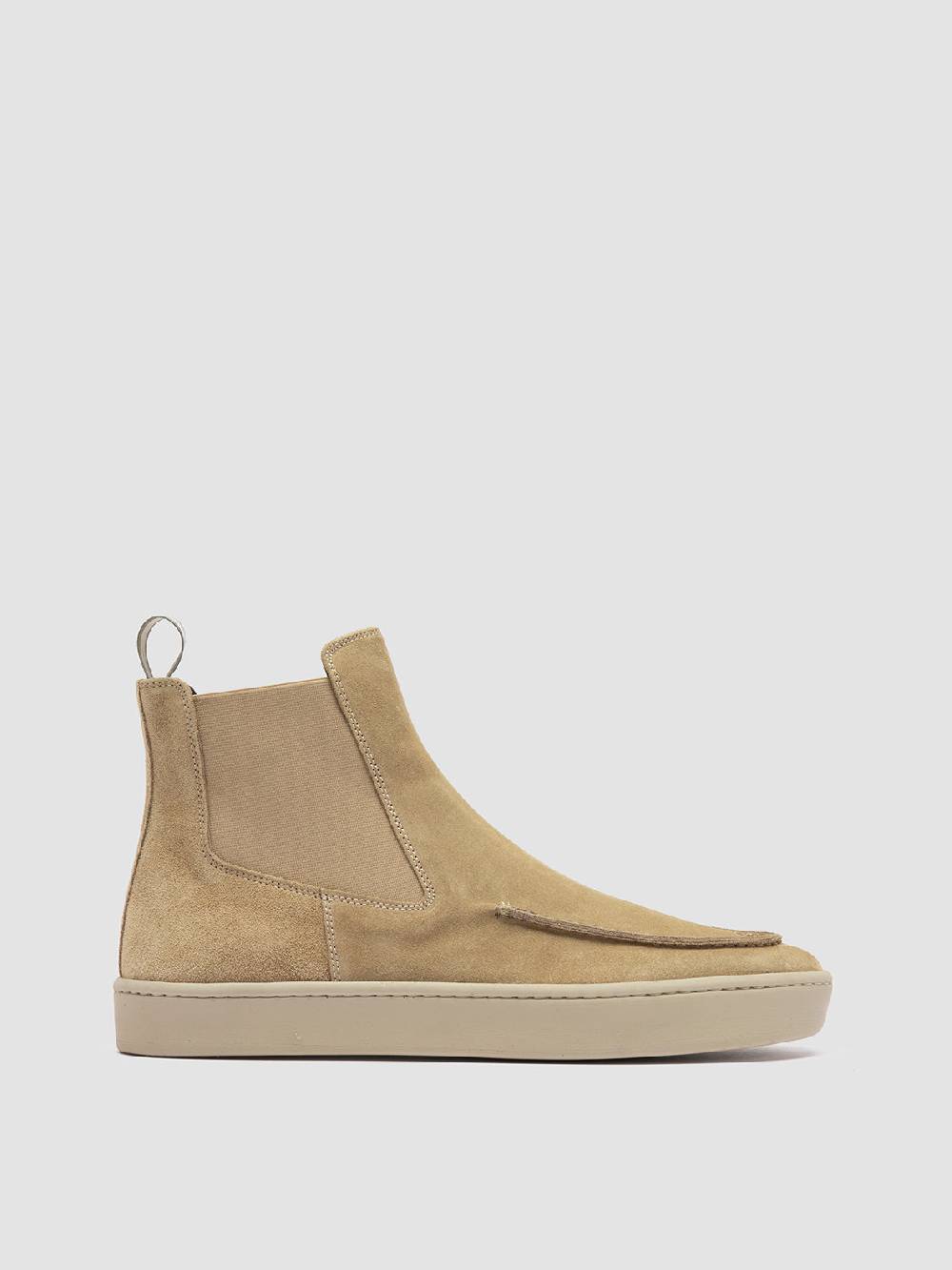 Officine Creative BUG 003 Stivaletti Chelsea in Pelle Scamosciata Marrone