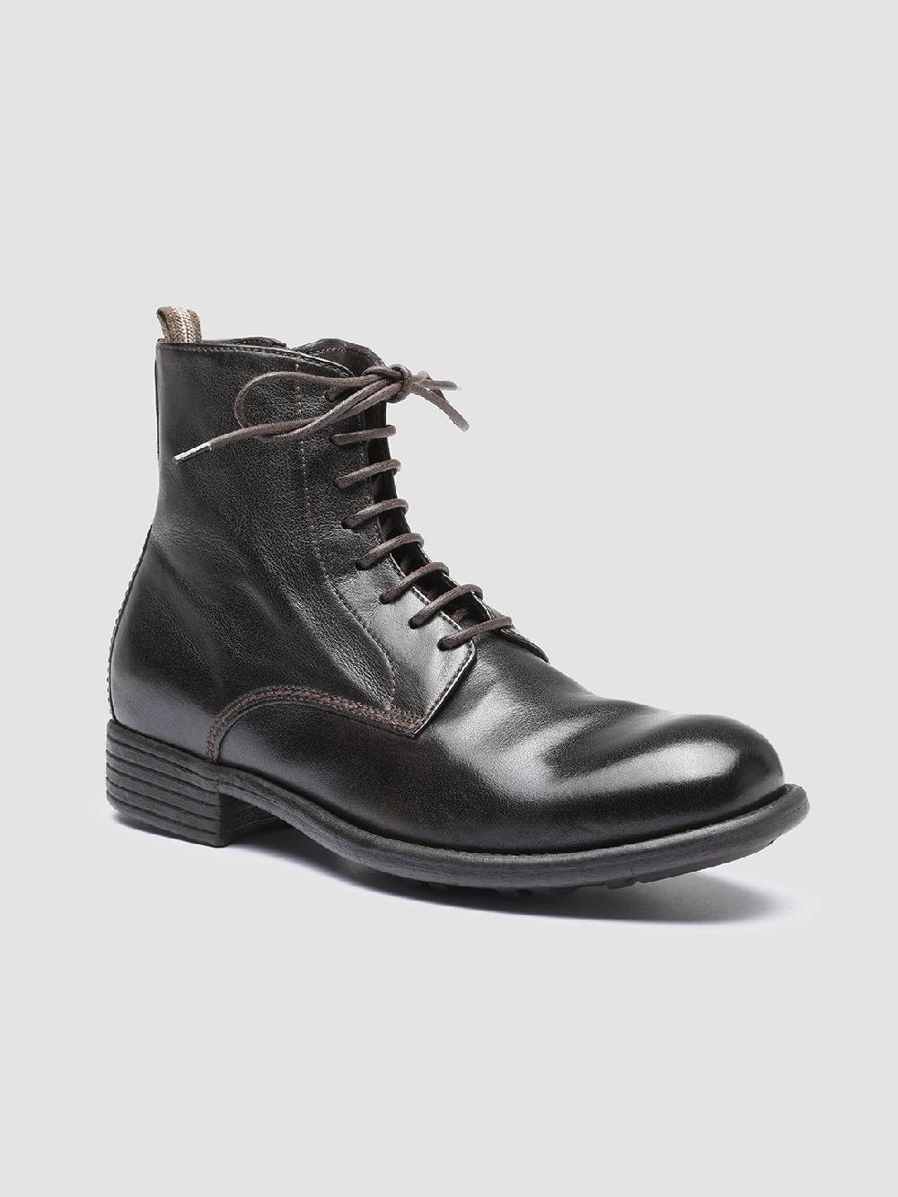 Officine Creative CALIXTE 002 Stivaletti In Pelle Marrone Con Zip