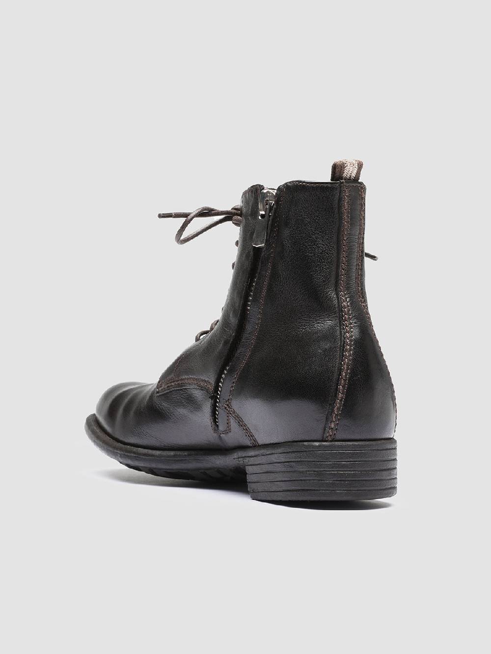 Officine Creative CALIXTE 002 Stivaletti In Pelle Marrone Con Zip