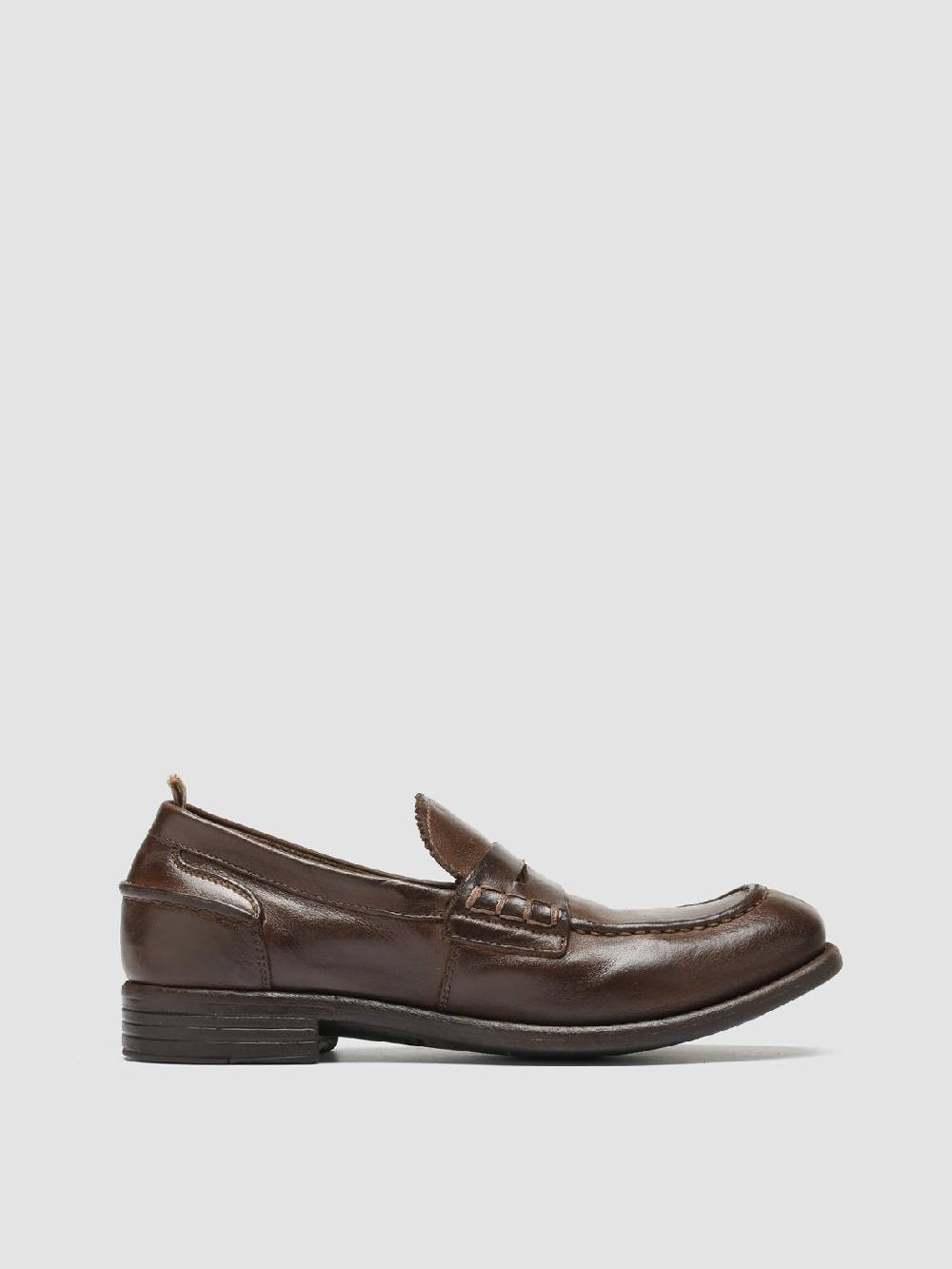 Officine Creative CALIXTE 042 Mocassini Penny in Pelle Marrone