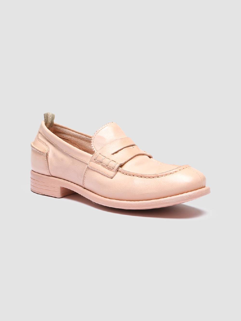 Officine Creative CALIXTE 042 Mocassini Penny Loafer In Pelle Rosa