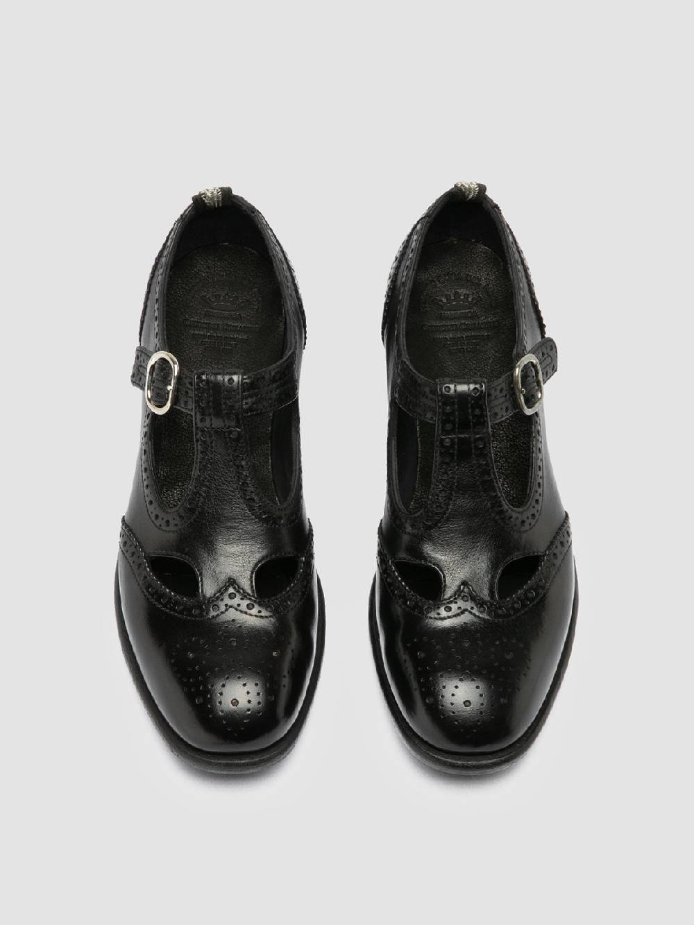 Officine Creative CALIXTE 066 Black Leather Maryjane Loafers