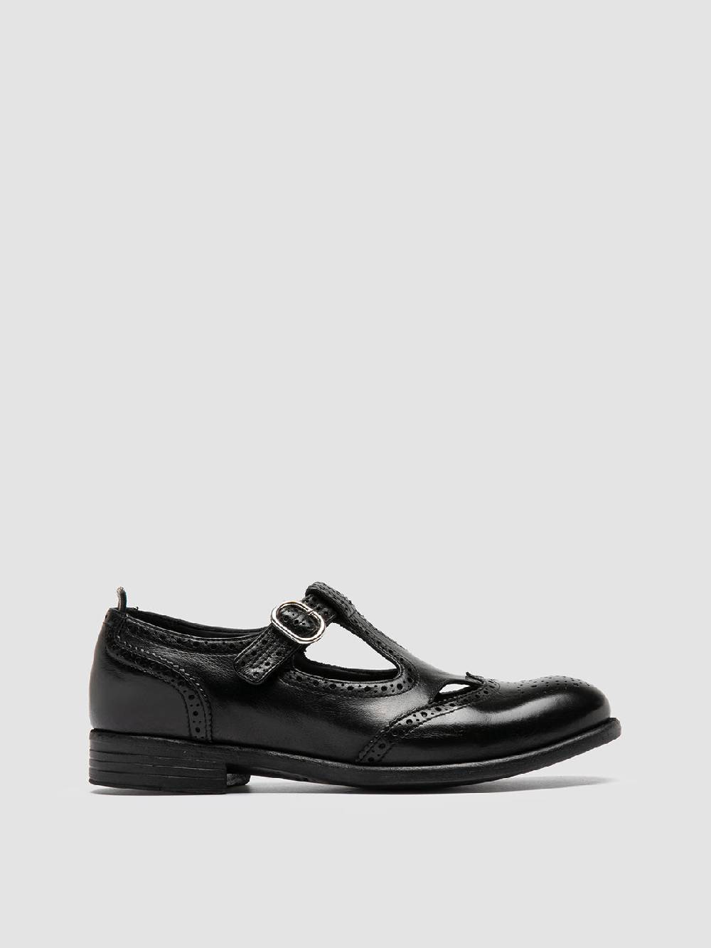 Officine Creative CALIXTE 066 Black Leather Maryjane Loafers Officine Creative CALIXTE 066 Black Leather Maryjane Loafers