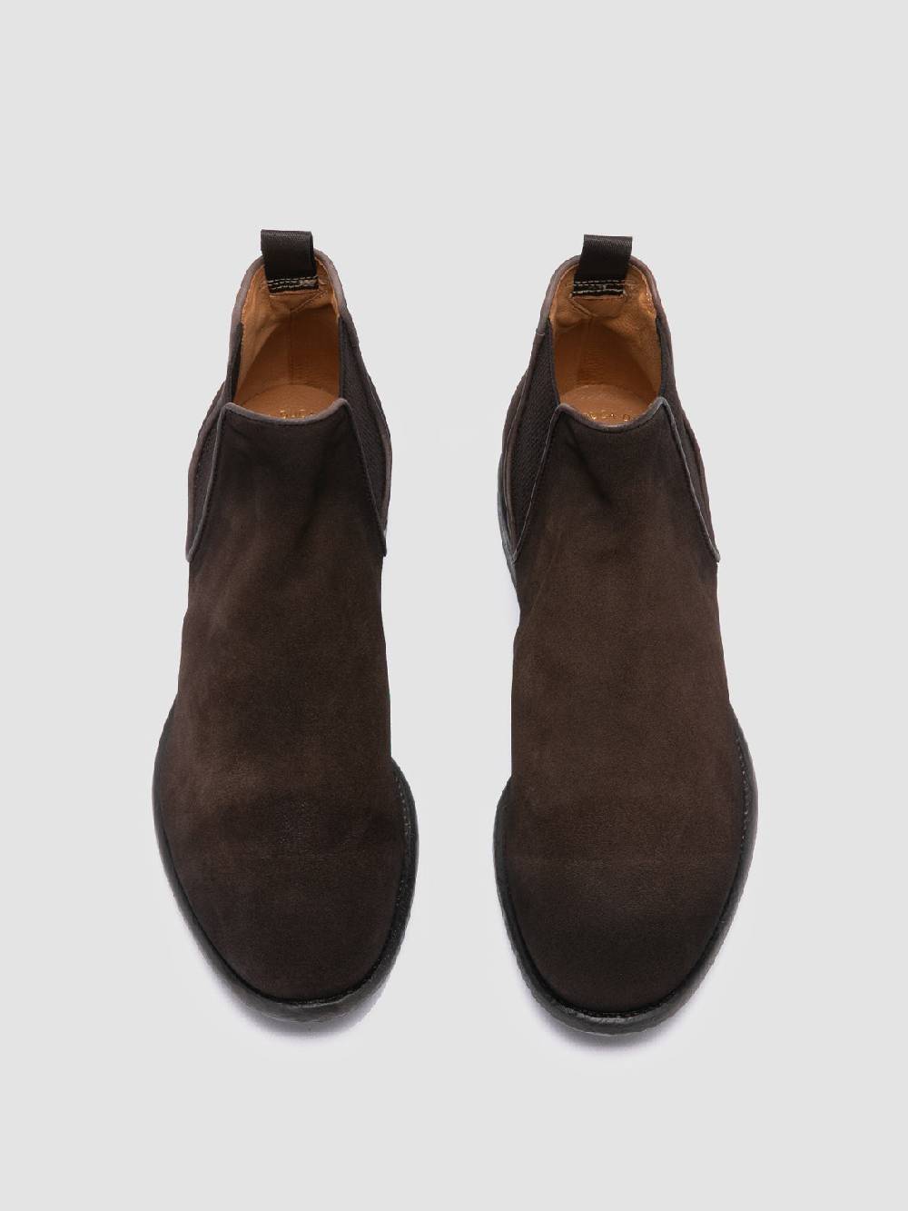 Officine Creative CETON 647 Stivaletti Chelsea In Pelle Scamosciata Marrone