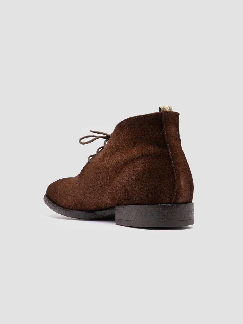 Officine Creative CETON 685 Stivali Chukka In Camoscio Marrone