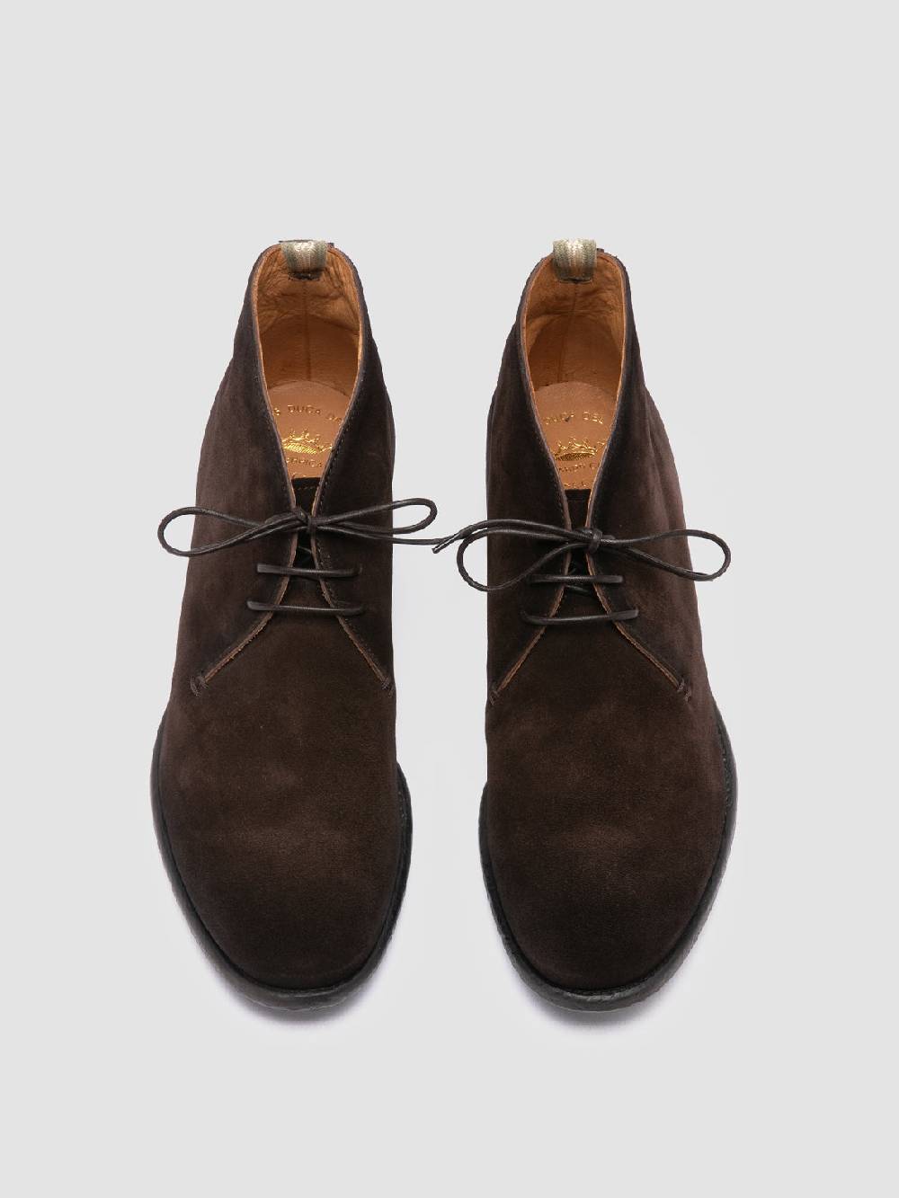 Officine Creative CETON 685 Stivali Chukka In Camoscio Marrone