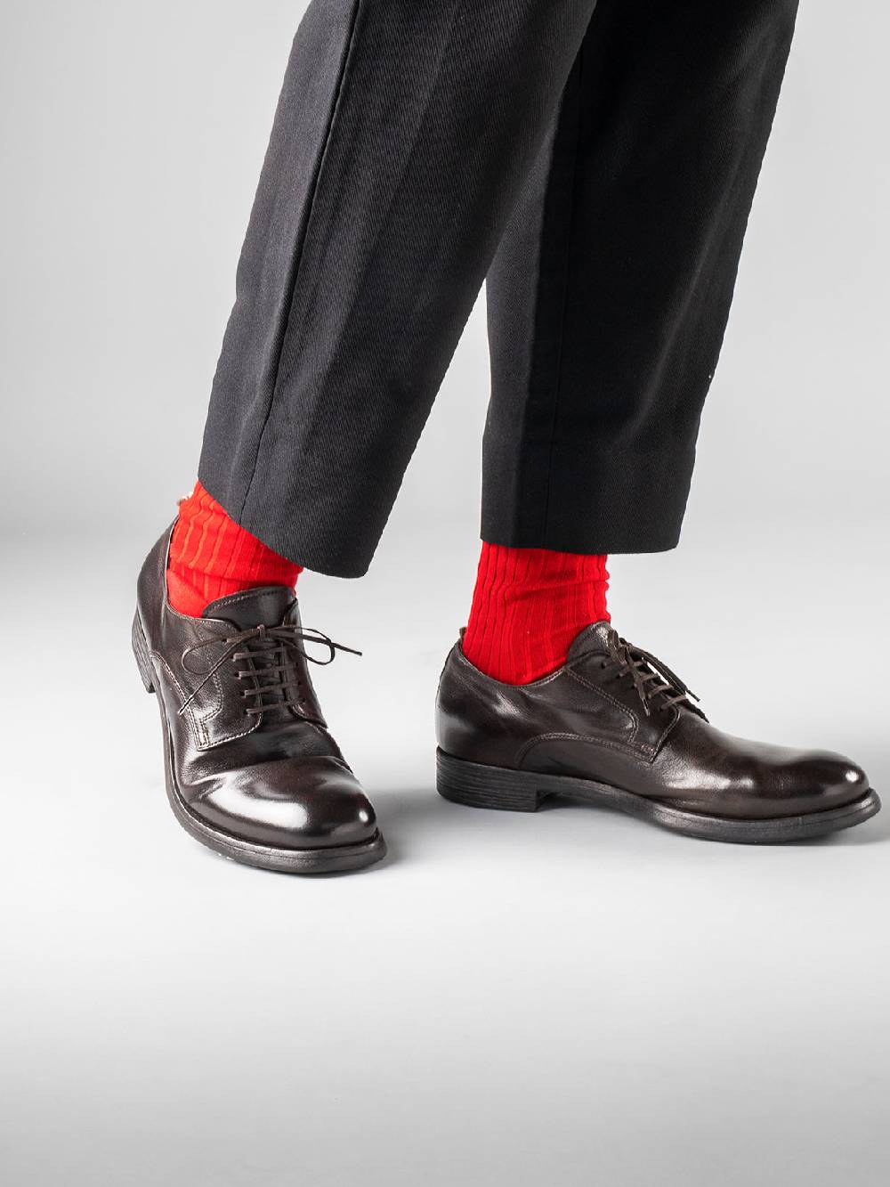 Officine Creative CHRONICLE 001 Derby In Pelle Nera