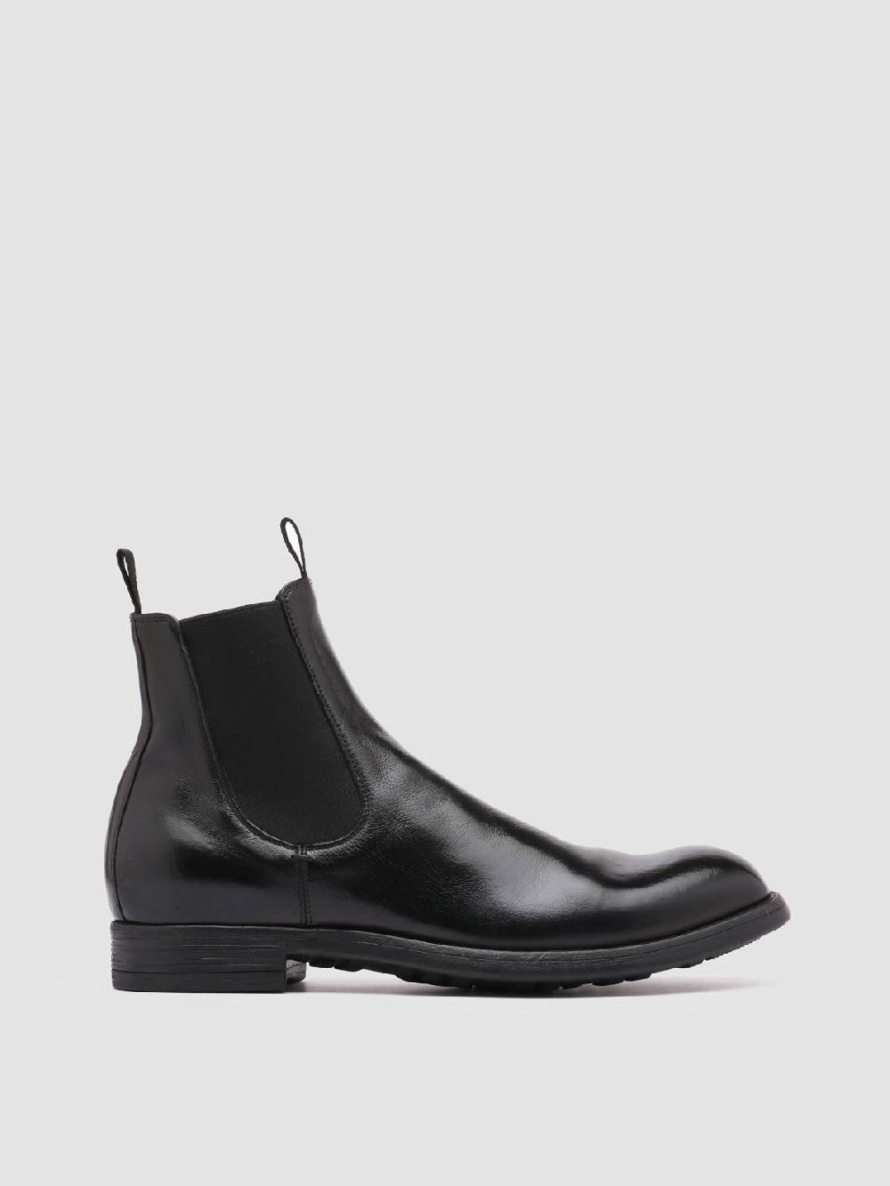 Officine Creative CHRONICLE 002 Stivaletti Chelsea in Pelle Nera