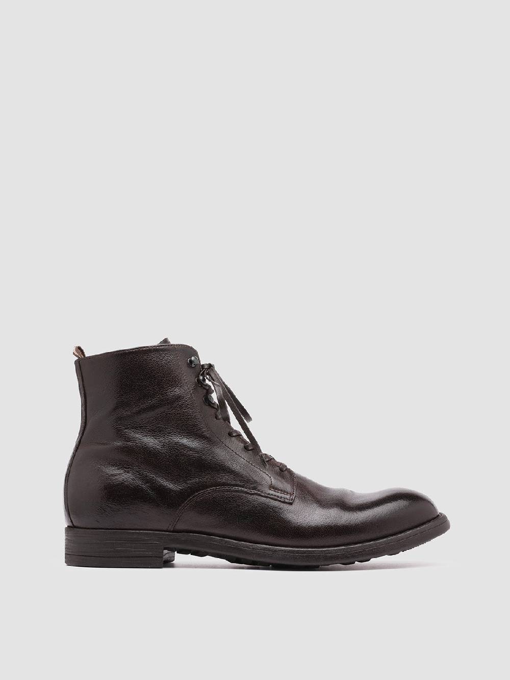 Officine Creative CHRONICLE 004 Stivaletti in Pelle Marrone