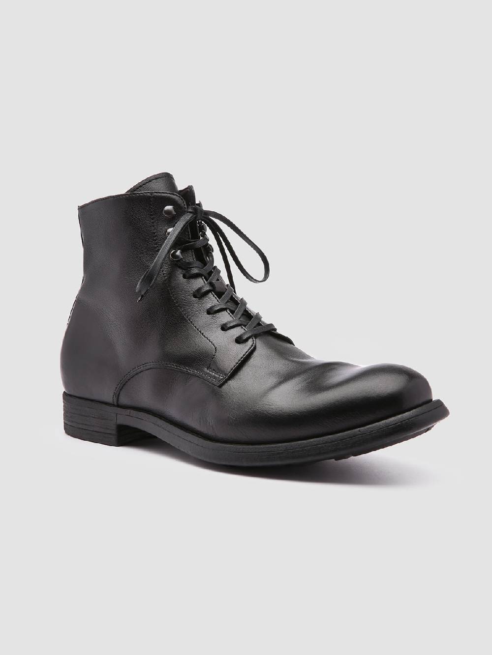 Officine Creative CHRONICLE 004 Stivaletti In Pelle Nera