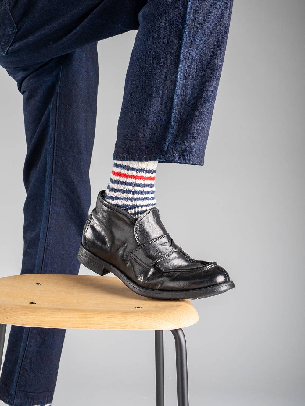 Officine Creative CHRONICLE 027 Stivaletti In Pelle Nera