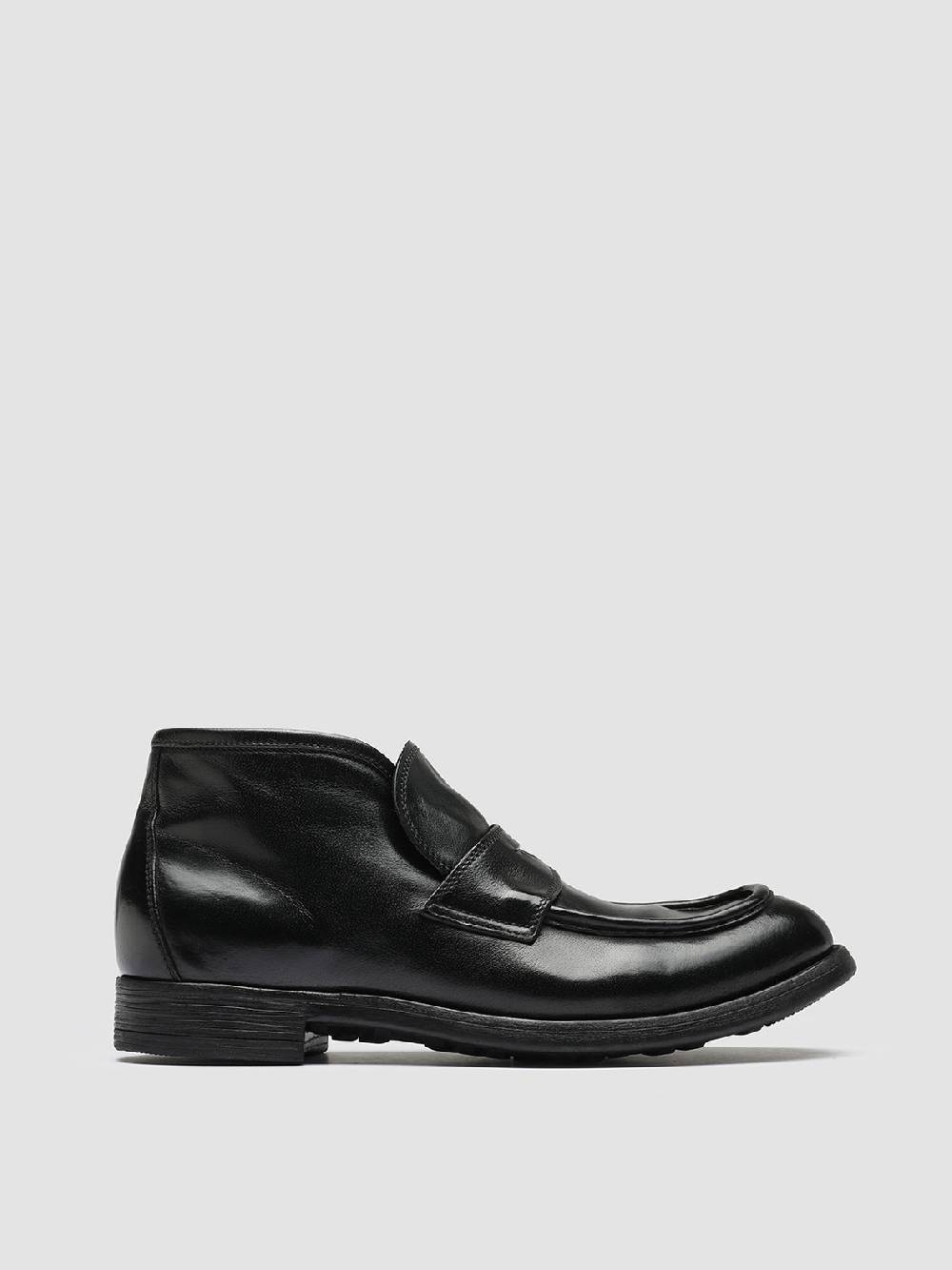 Officine Creative CHRONICLE 027 Stivaletti in Pelle Nera