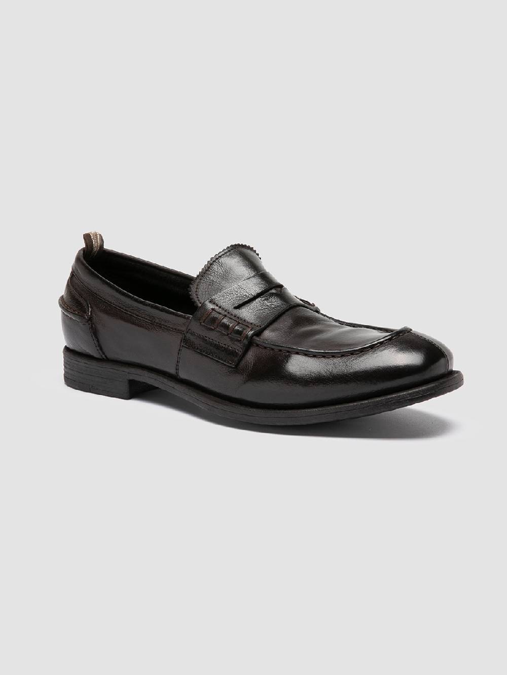 Officine Creative CHRONICLE 144 Mocassini Penny Loafer In Pelle Marrone