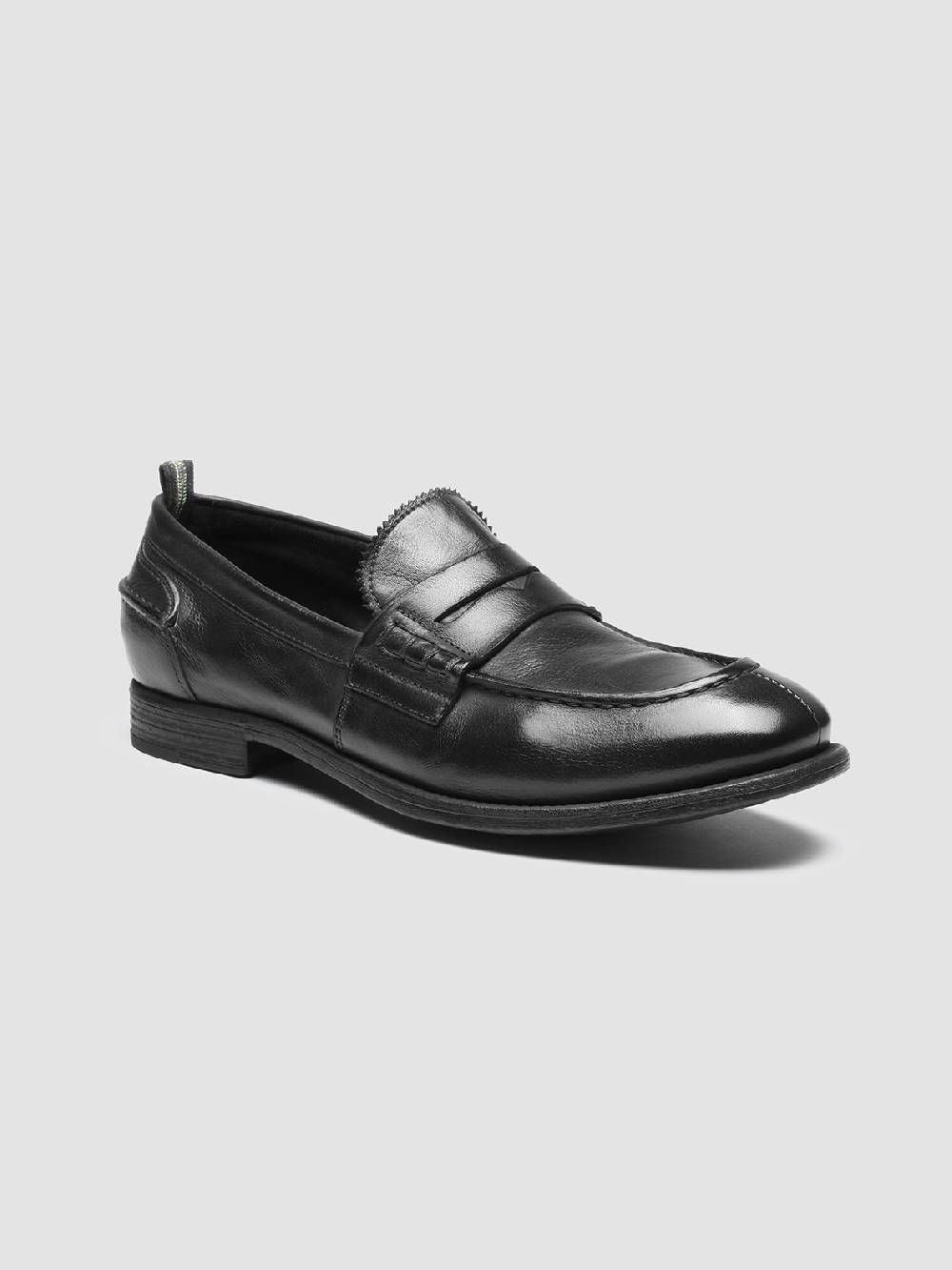 Officine Creative CHRONICLE 144 Mocassini Penny Loafer In Pelle Nera