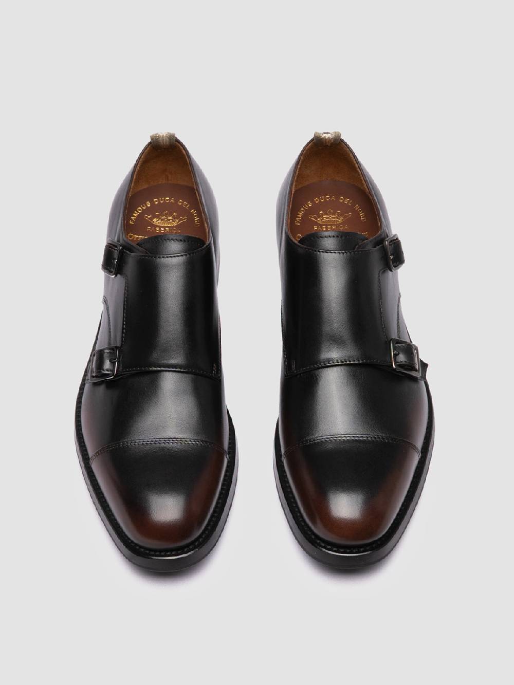 Officine Creative CONSULTANT 004 Monk Strap In Pelle Marrone