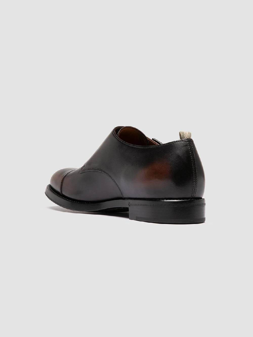 Officine Creative CONSULTANT 004 Monk Strap In Pelle Marrone
