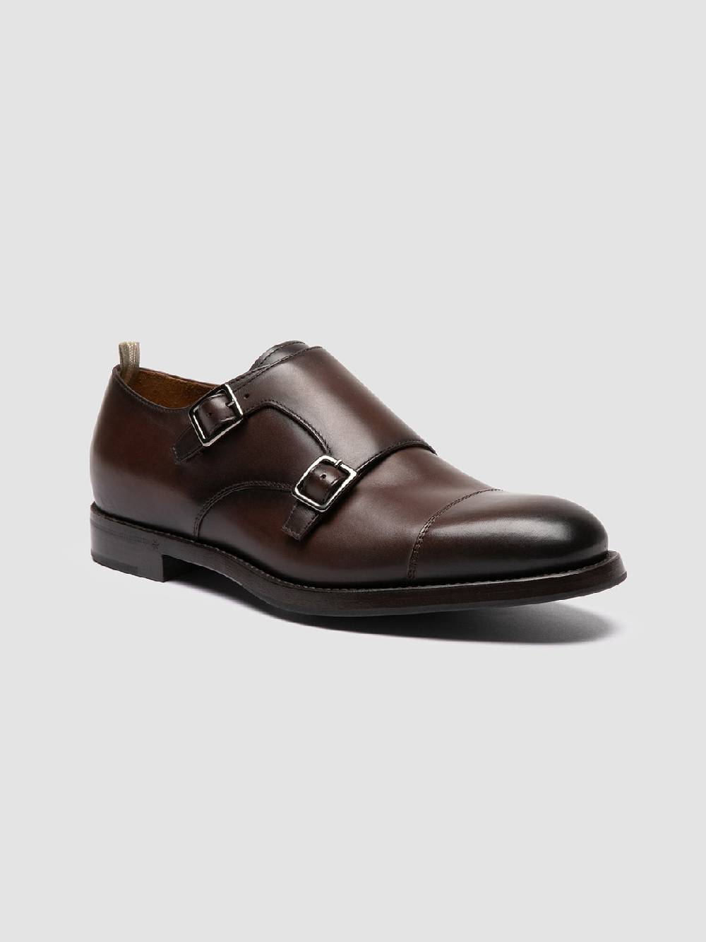 Officine Creative CONSULTANT 004 Monk Strap In Pelle Marrone