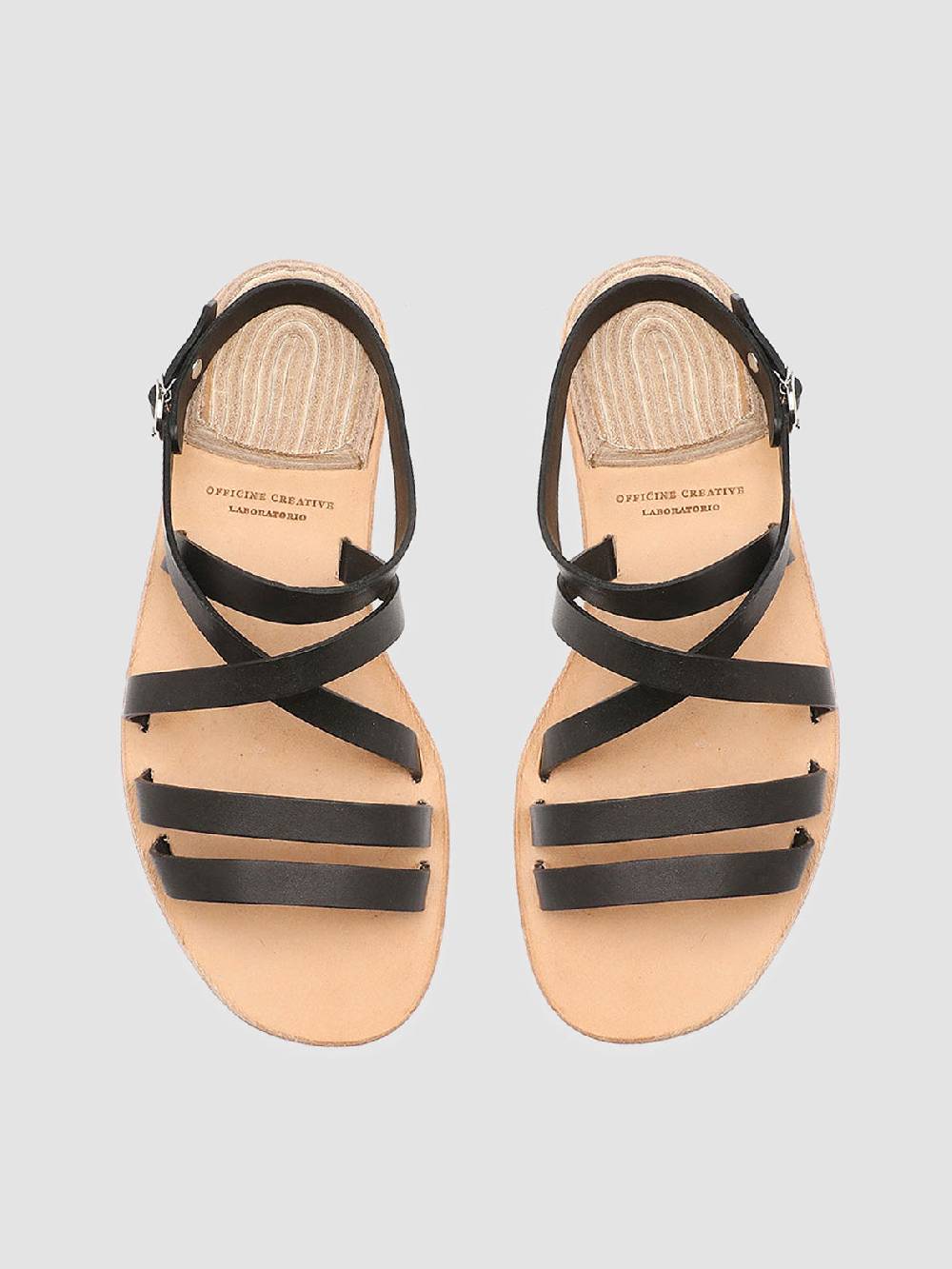 Officine Creative CONTRAIRE 004 Sandali In Nappa Nera