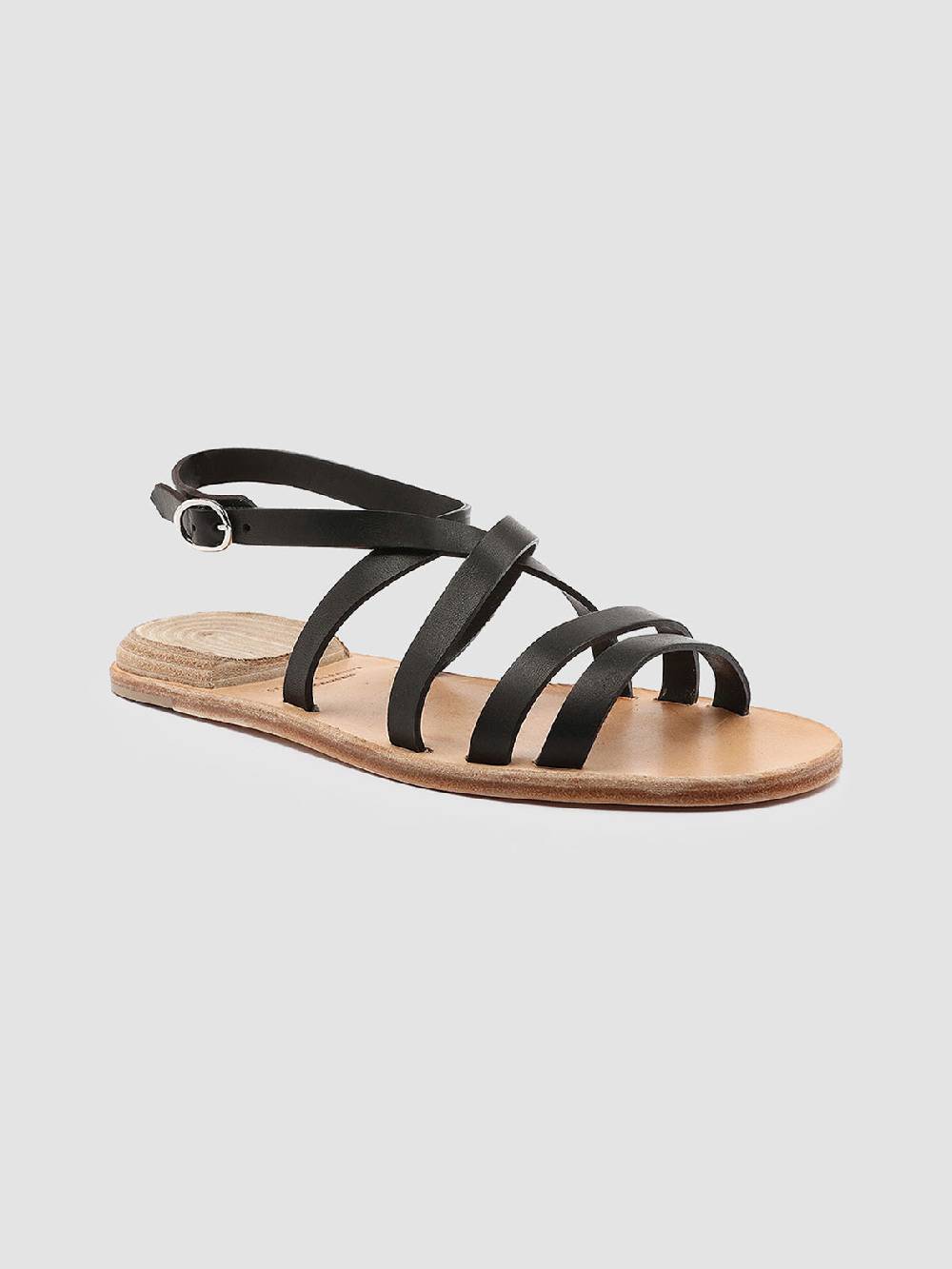 Officine Creative CONTRAIRE 004 Sandali In Nappa Nera