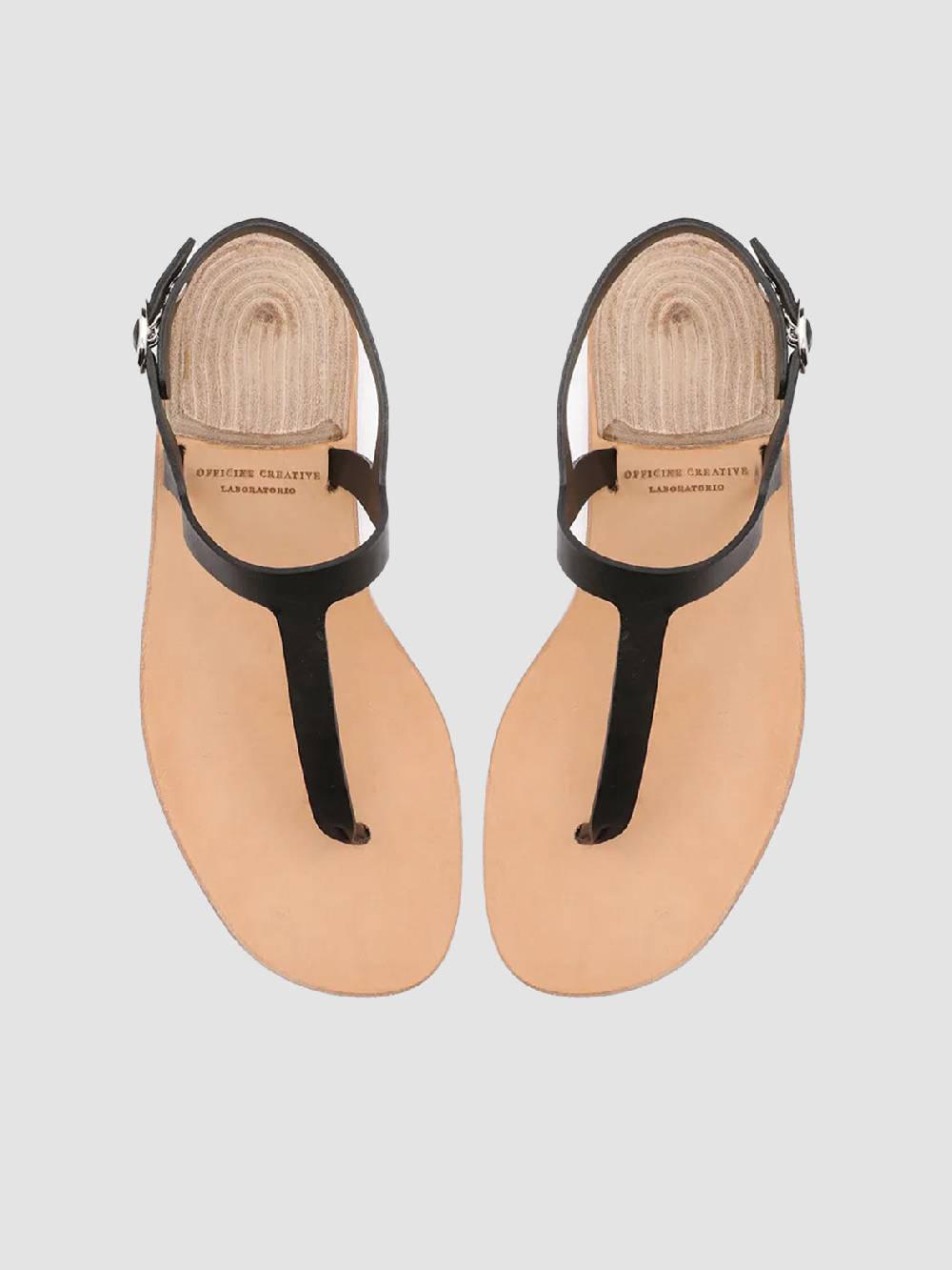 Officine Creative CONTRAIRE 007 Sandali In Nappa Nera