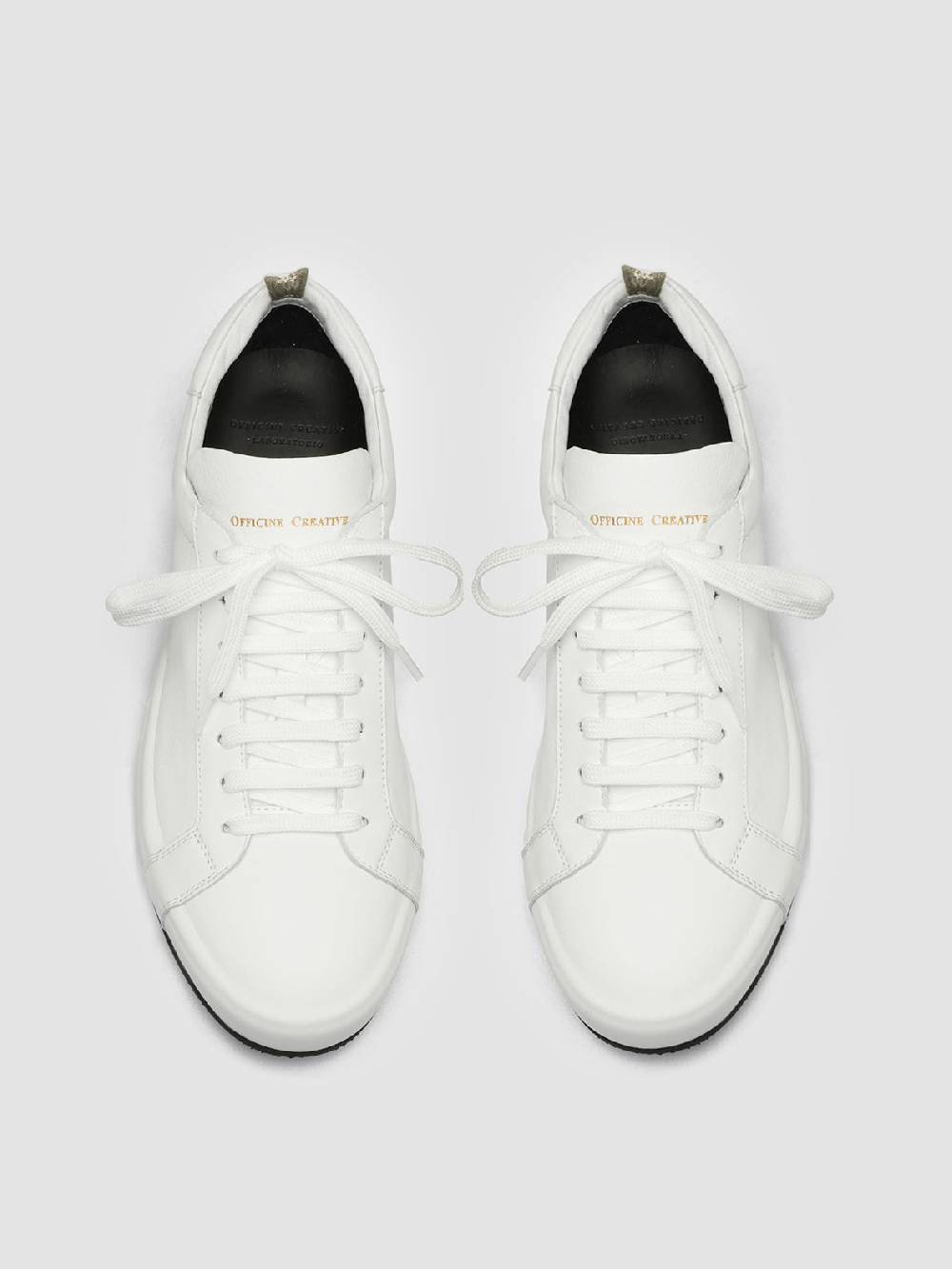 Officine Creative CORE 001 Sneakers In Pelle Bianca