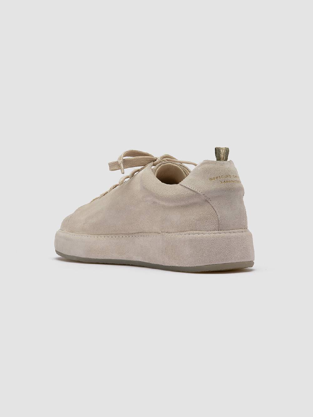 Officine Creative COVERED 001 Sneakers Basse In Pelle Scamosciata Grigia