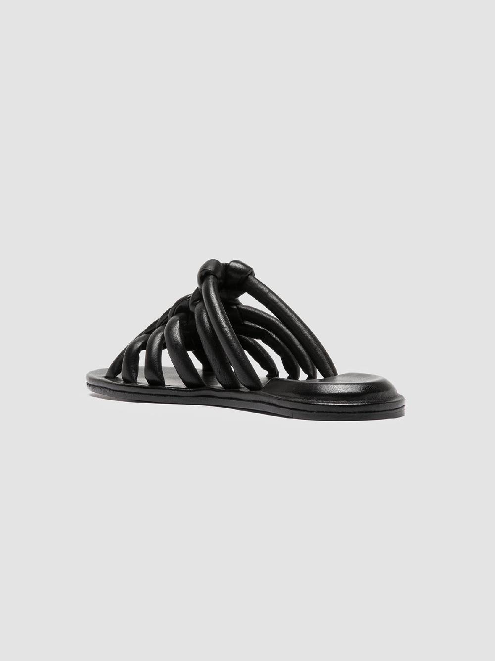 Officine Creative CYBILLE 016 Sandali Slide In Pelle Nera