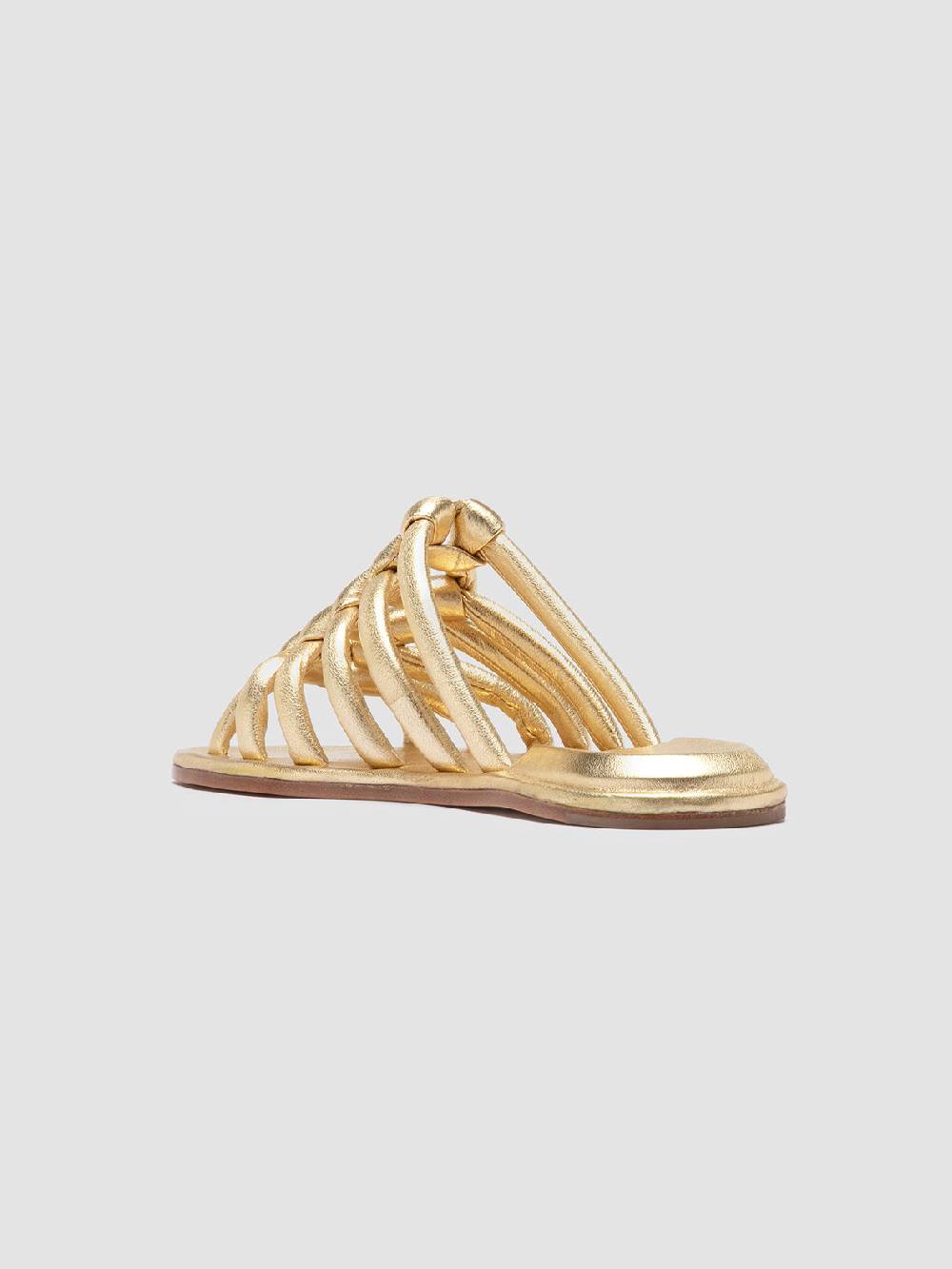 Officine Creative CYBILLE 016 Sandali Slide In Pelle Oro