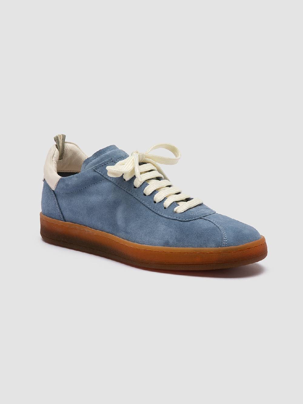 Officine Creative DESTINY 101 Sneakers Basse In Pelle E Camoscio Blu