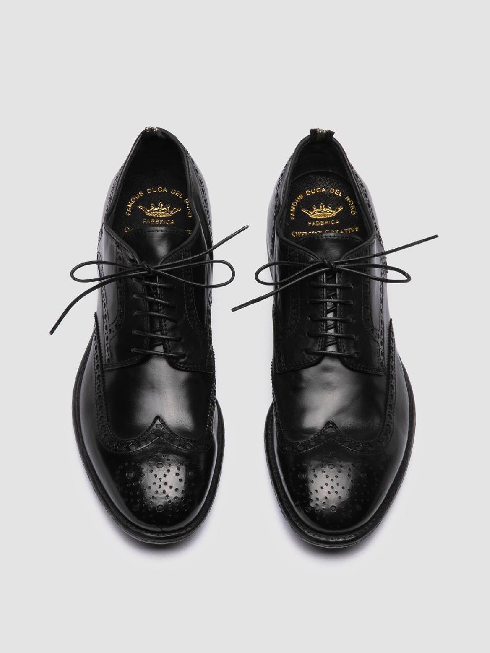 Officine Creative EMORY 015 Scarpe Derby In Pelle Nera
