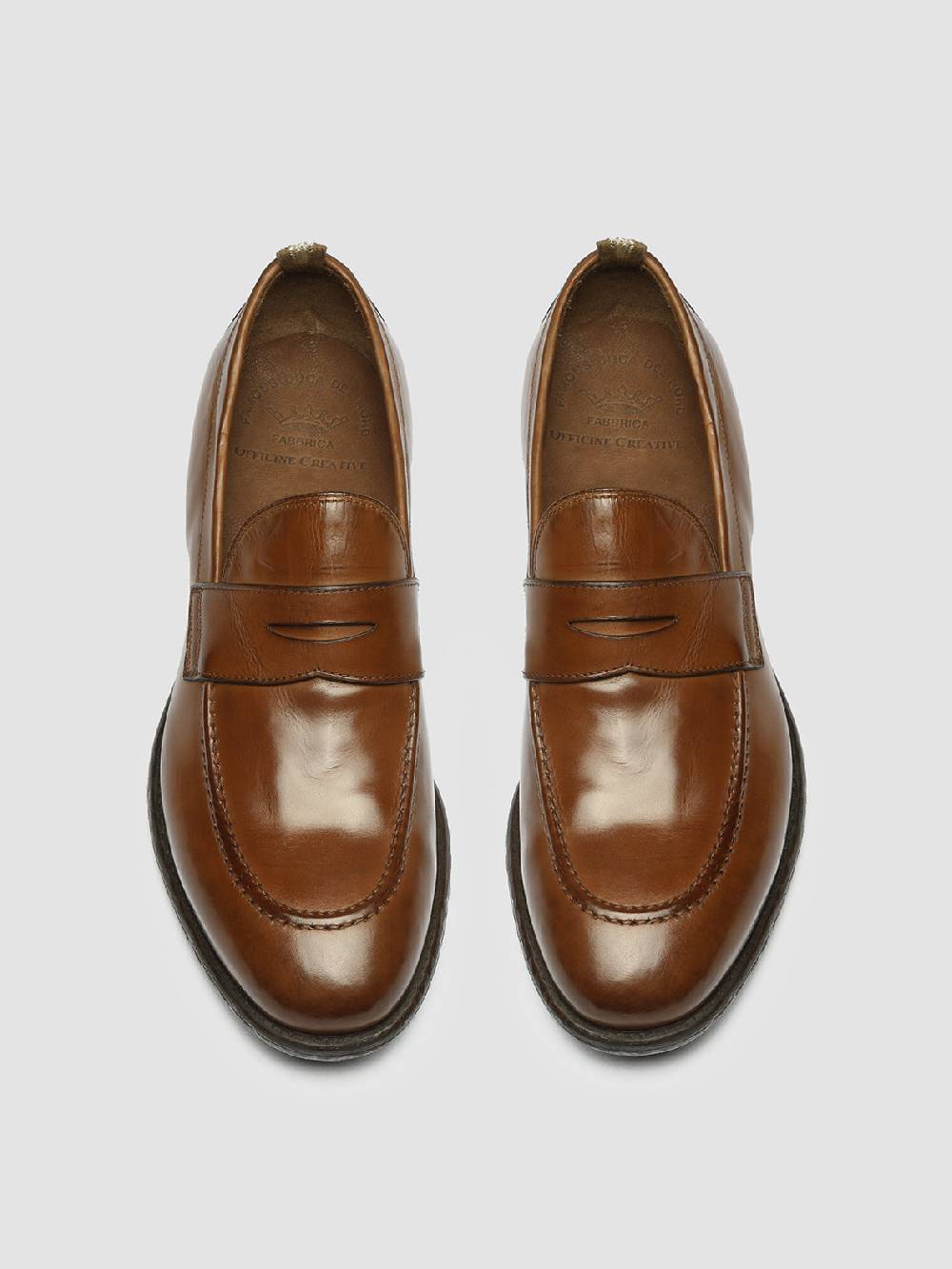 Officine Creative EMORY 024 Mocassini In Pelle Marrone