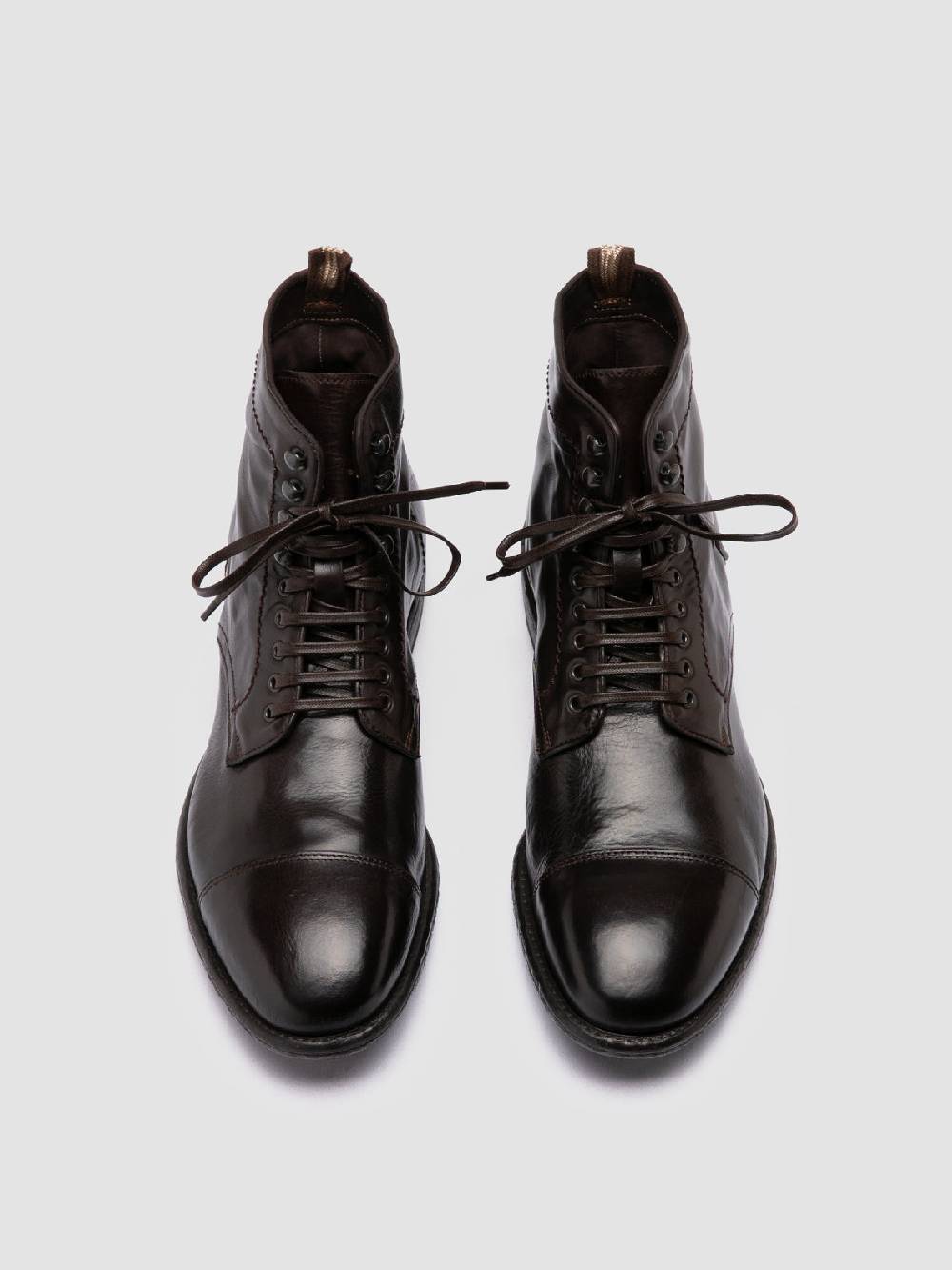 Officine Creative EMORY CAOU 014 Stivali Marrone Scuro In Pelle