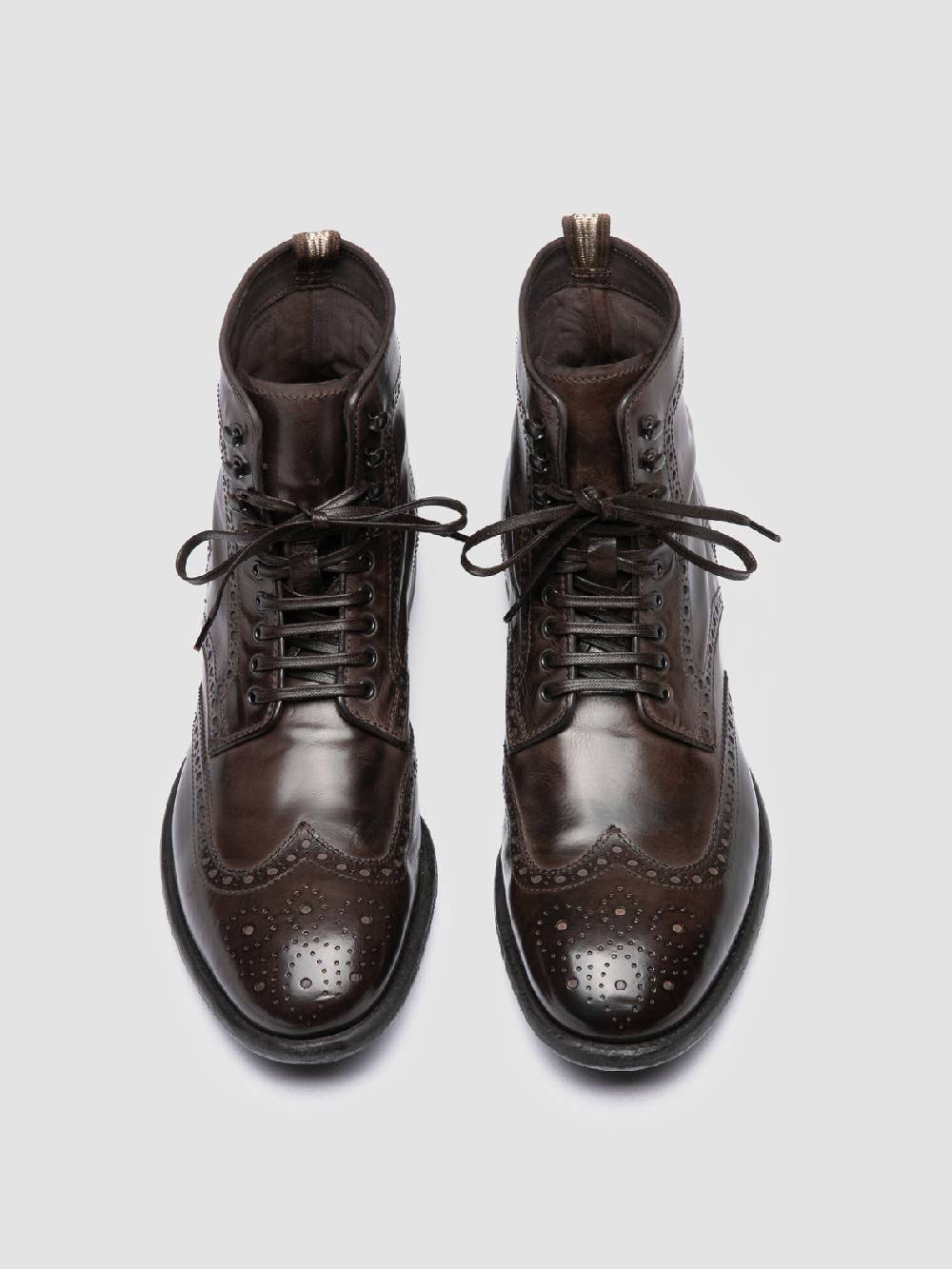 Officine Creative EMORY CAOU 014 Stivali Marrone Scuro In Pelle